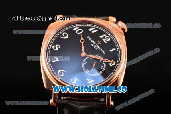 Vacheron Constantin Historiques American Asia Automatic Rose Gold Case with Black Dial and White Arabic Numeral Markers - Click Image to Close